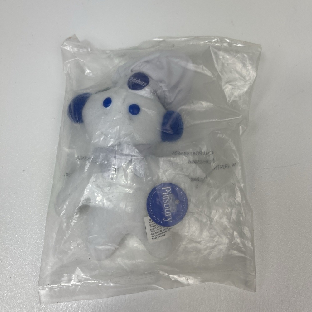 Pillsbury Doughboy Mini Plush Stuffed Bean Bag Doll Toy Promotion Advertisement